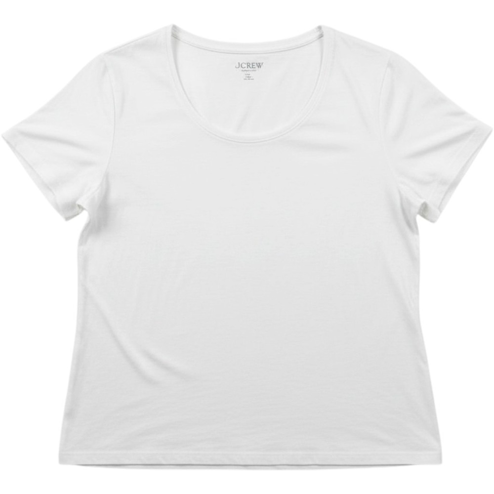 J.Crew Perfect Fit T-Shirt White 3X Short Sleeve Cotton Basic Capsule Clean Girl